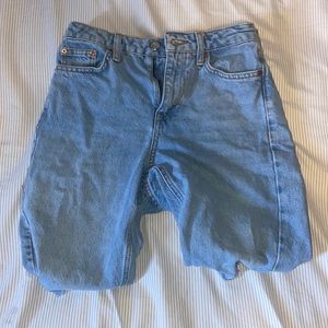 Topshop rip knee mom jeans